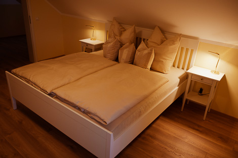 Charly Schötz Werbefotograf Landhaus Porschdorf Sächsische Schweiz Schlafzimmer