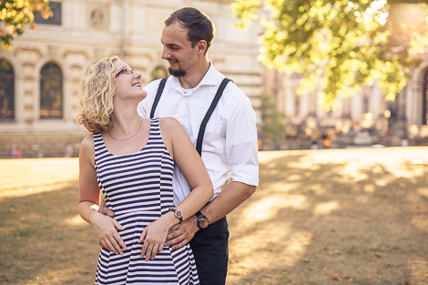 Charly Schötz Paarshooting Dresden Brühle Terasse Sonnenschein