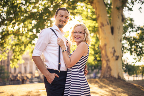 Charly Schötz Paarshooting Dresden Brühle Terasse Sonnenschein