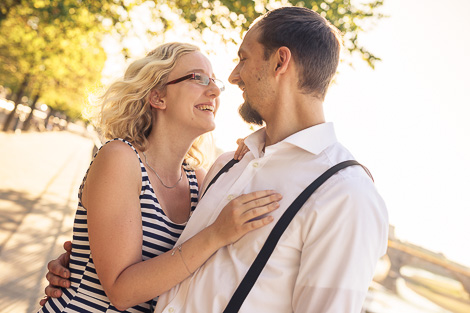 Charly Schötz Paarshooting Dresden Brühle Terasse Sonnenschein