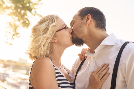 Charly Schötz Paarshooting Dresden Brühle Terasse Sonnenschein