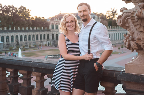 Charly Schötz Paarshooting Dresden Zwinger Sonnenschein